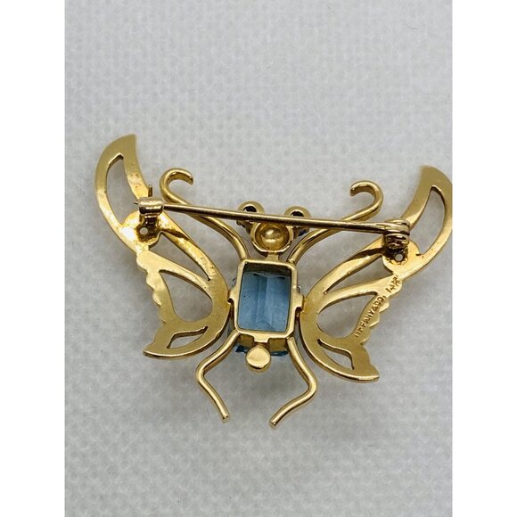 Tiffany & Co 14K 585 Yellow Gold Butterfly Brooch Vintage - Picture 8 of 14